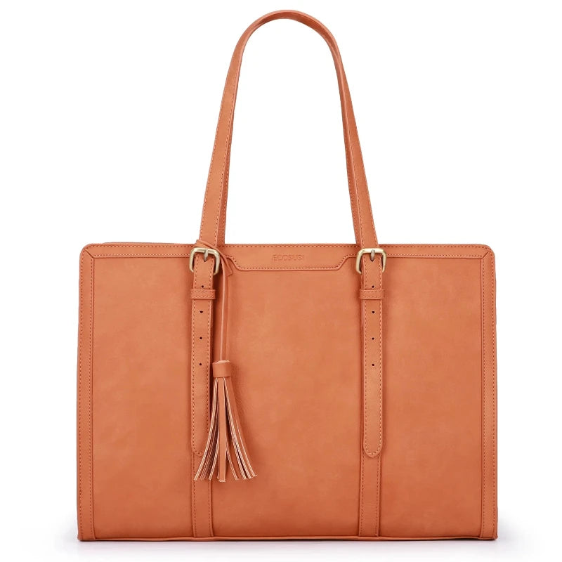 Sac de Cours à Main camel - vue de face studio