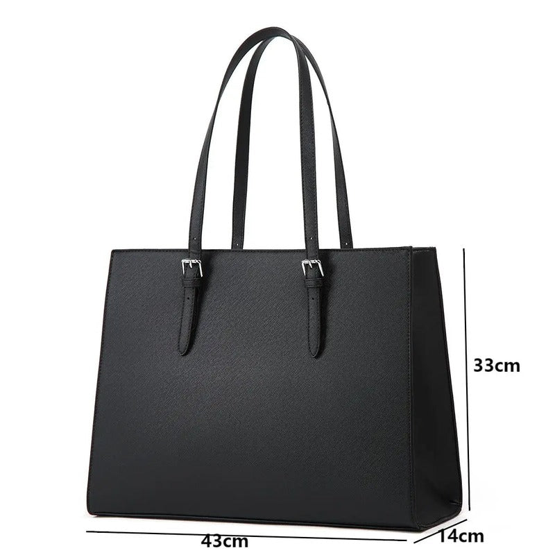 Sac de Cours Etudiante noir - dimensions 43 x 33 x 14 cm - Camel - Beige - Bleu - Noir