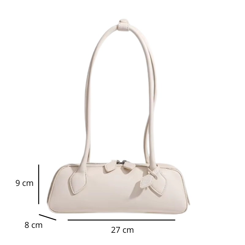 Sac à Main Baguette Chic avec Anse Élégante, avec ses dimensions détaillées 