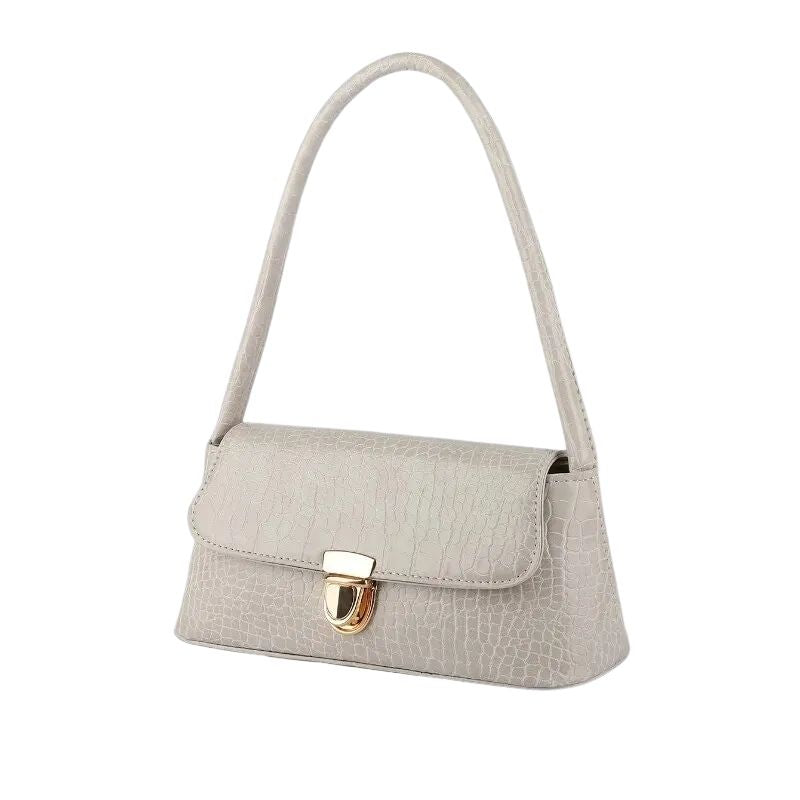 Sac à Main Baguette Simili Blanc Élégant