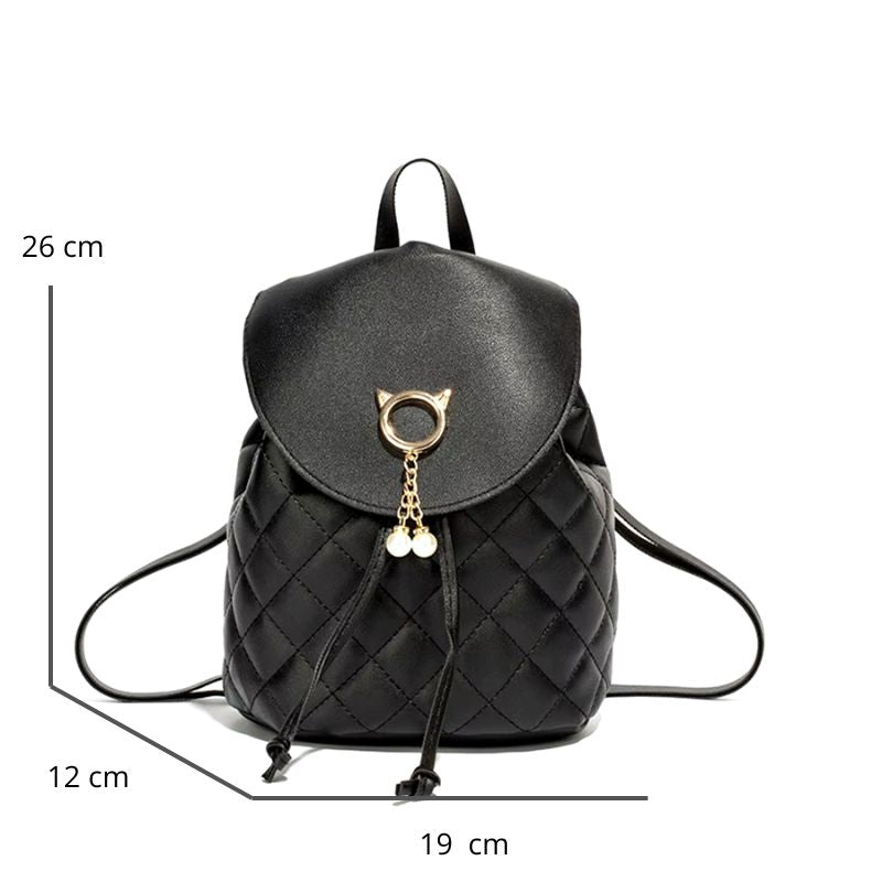 Sac à Main et à Dos Femme Raffiné et Stylisé, avec ses dimensions détaillées.