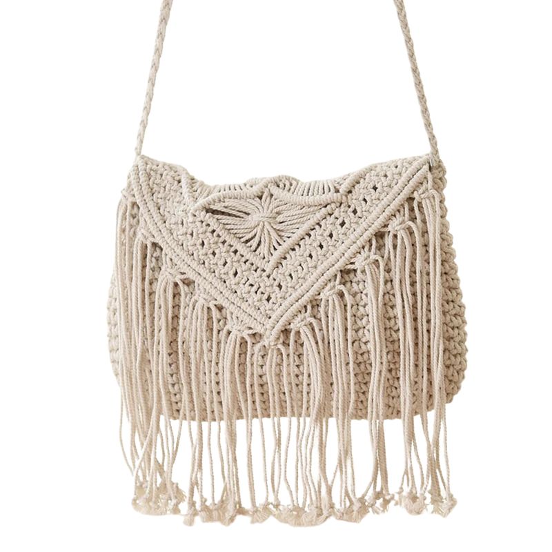 Sac à Main Vintage en Coton Tissé