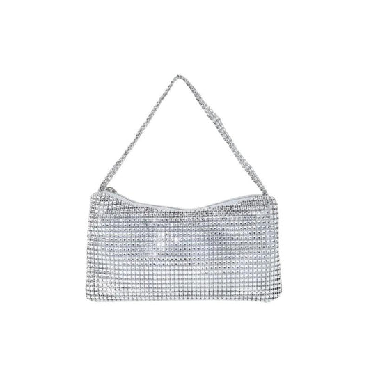 Sac Pochette Soirée Chic et Brillant sur fond blanc