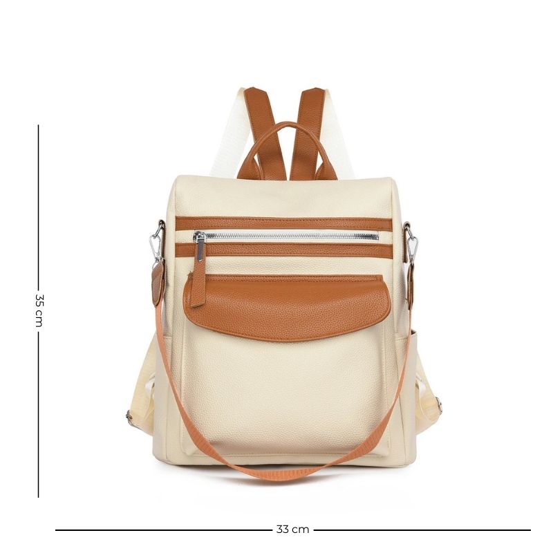 Sac à Main et à Dos Femme Chic et Pratique sur fond blanc