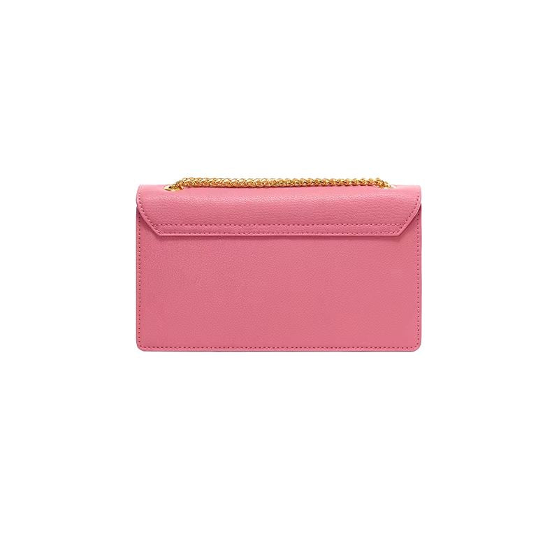 Sac à Main Luxe en Cuir Rose pour Femme sur fond blanc