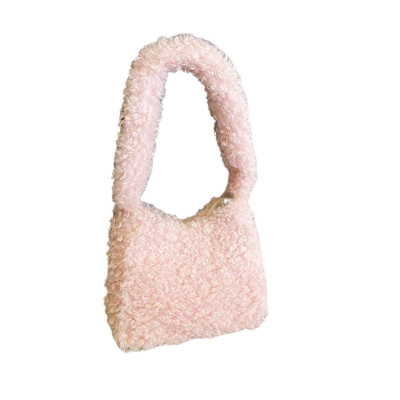 Sac à Main Versatile en Fausse Fourrure